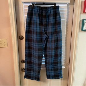 Active Club Men’s Blue Plaid Pj Pants L